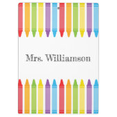 キュートパーソナライズされたクライアンズ先生新学期 クリップボード (裏面)