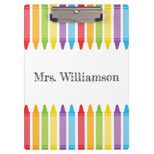 キュートパーソナライズされたクライアンズ先生新学期 クリップボード (正面)