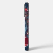 キュートパーソナライズされたクリスマスかわいいキツネドットマンダラ Case-Mate iPhoneケース (裏面 / 左)