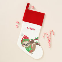 キュートパーソナライズされたクリスマススロットストッキング