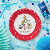 キュートパーソナライズされたクリスマスパーティー食品紙プレート ペーパープレート (パーティー)