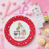 キュートパーソナライズされたクリスマスパーティー食品紙プレート ペーパープレート (パーティー)