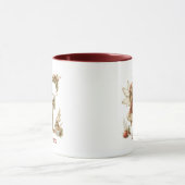 キュートパーソナライズされたクリスマスフェアリーイニシャル記念 マグカップ (中央)