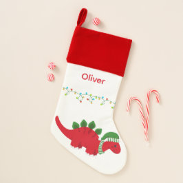 キュートパーソナライズされたクリスマス恐竜ストッキング クリスマスストッキング