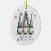 キュートパーソナライズされたクリスマス格言ファミリーホリデー セラミックオーナメント (右)