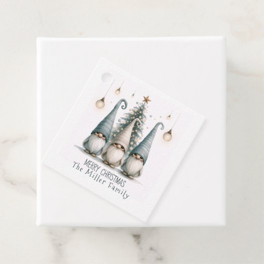 キュートパーソナライズされたクリスマス格言ファミリーホリデー フェイバータグ (インサイチュ)