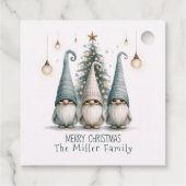 キュートパーソナライズされたクリスマス格言ファミリーホリデー フェイバータグ (裏面)