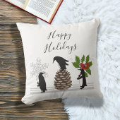 キュートパーソナライズされたスおもしろい・ペンギン クッション