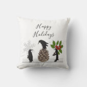 キュートパーソナライズされたスおもしろい・ペンギン クッション (正面)