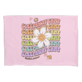 キュートパーソナライズされたスリープウェイサマーキャンプピローケース 枕カバー (正面左)