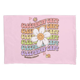 キュートパーソナライズされたスリープウェイサマーキャンプピローケース 枕カバー