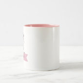 キュートパーソナライズされたゼブラ ツートーンマグカップ (中央)