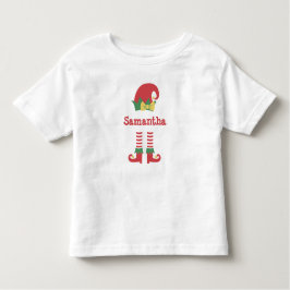 キュートパーソナライズされたトドラー小妖精や小人クリスマスホリデー トドラーTシャツ