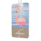 キュートパーソナライズされたトロピカルアイランドフラミンゴ カーエアーフレッシュナー (左)