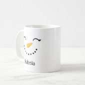 キュートパーソナライズされたハッピークリスマスマグカップ コーヒーマグカップ (正面左)