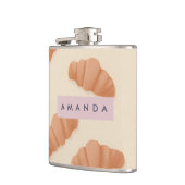 キュートパーソナライズされたパステルクロワッサンコーヒー フラスク (左)