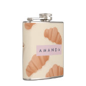 キュートパーソナライズされたパステルクロワッサンコーヒー フラスク (右)