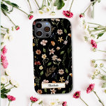 キュートパーソナライズされたブラックフローラ野草 Case-Mate iPhone 14ケース<br><div class="desc">新しいiPhone 14のケースを探してるの？かわいいパーソナライズされた黒フローラワイルドフラワーケースメイトiPhone 14ケース。</div>