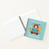 キュートパーソナライズされたベア読の日記 ノートブック (内部)