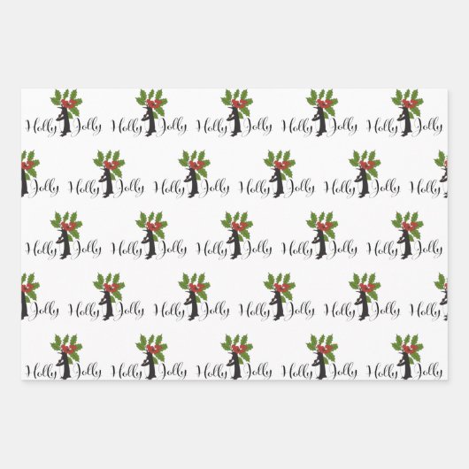 キュートパーソナライズされたペンギンおもしろいクリスマス ラッピングペーパーシート (正面)