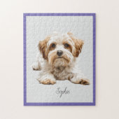 キュートパーソナライズされたマルチーズジグソーパズル ジグソーパズル (縦)