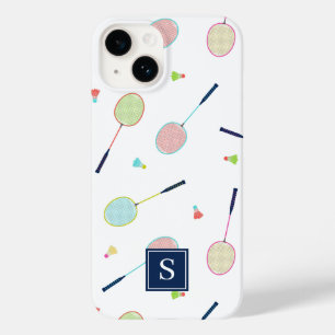 キュートパーソナライズされたモノグラムバドミントンパターン Case-Mate iPhone 14ケース