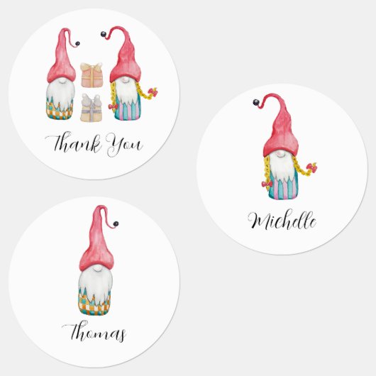 キュートパーソナライズされたヴィンテージクリスマスプレゼント格言 ラベル (グループ)