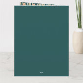 キュートパーソナライズされたヴィンテージクリスマスプレゼント カード (裏面)