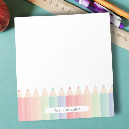 キュートパーソナライズされた先生レインボー ノートパッド