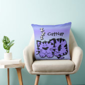 キュートパープルキティキャット昼寝装飾用クッション クッション (椅子)