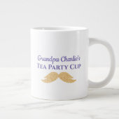 キュートパープルグリッタームスタヒースグランドパティーパーティー ジャンボコーヒーマグカップ (右)