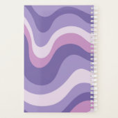 キュートパープルパーソナライズされたレトロ先生 プランナー手帳 (裏面)