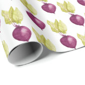 キュートパープルビーツウォータービーガン ラッピングペーパー (ロールコーナー)