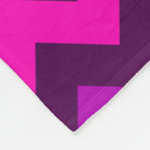 キュートパープルピンクシェブロンラージフリースブランケット フリースブランケット (角)