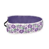 キュートパープルフラワードードルパターンスタイル アスレチックヘッドバンド (左)