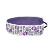 キュートパープルフラワードードルパターンスタイル アスレチックヘッドバンド (右)