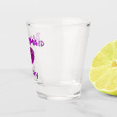 キュートパープルブリデシードキープ酒口紅プリント ショットグラス (右)