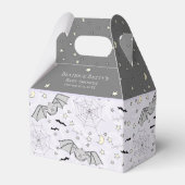 キュートパープルベビーこうもりハロウィーン フェイバーボックス (正面サイド)