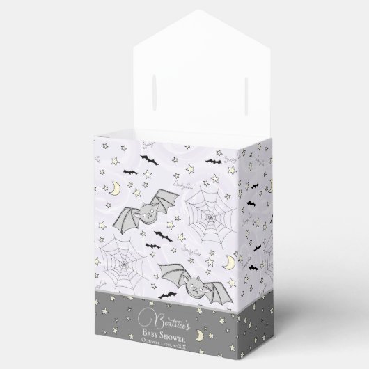 キュートパープルベビーこうもりハロウィーン&秋 フェイバーボックス (オープン)