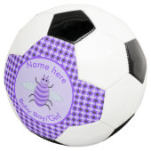 キュートパープルベビービージェンダーリビールニュートラルカスタム サッカーボール (3/4)
