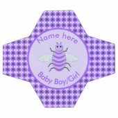 キュートパープルベビービージェンダーリビールニュートラルカスタム サッカーボール (フラット)