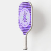キュートパープルベビービージェンダーリビールニュートラルカスタム ピックルボールラケット (左)