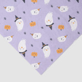 キュートパープル幽霊とカボチャ 薄葉紙 (詳細)