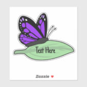 キュートパープル（昆虫）オオカバマダラ、モナーク蝶 シール (シート)