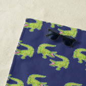 キュートパームビーチアリゲーター ビーチタオル (インサイチュ)