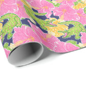 キュートパームビーチアリゲーター ラッピングペーパー (ロールコーナー)