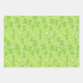 キュートパームビーチパイナップルとレモン ラッピングペーパーシート (正面2)