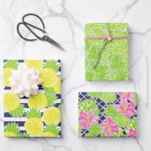 キュートパームビーチパイナップルとレモン