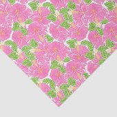 キュートパームビーチピンクハイビスカスフラワー 薄葉紙 (詳細)