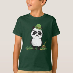 キュートヒップスターSt patricks dayパンダベアスケッチ Tシャツ